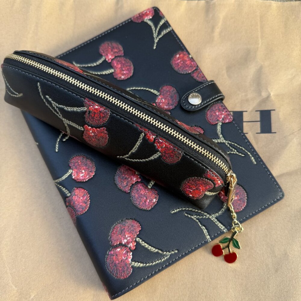 Coach Cherry Print Notebooks cdb79 + Coach Cherry Print Pencil Case cdc00 - Picture 5 of 5